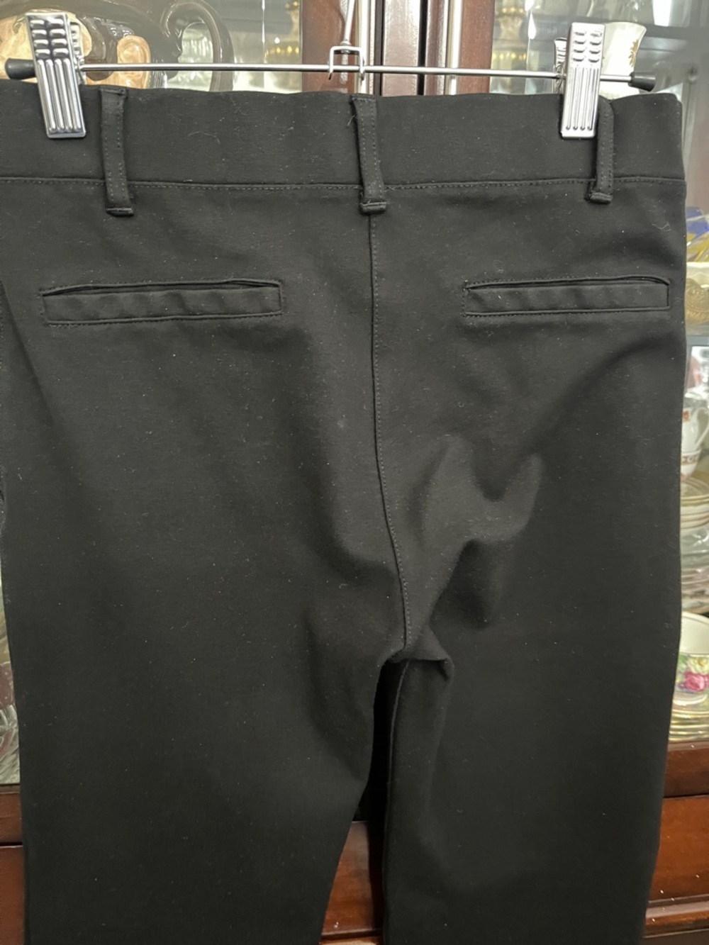 Black womens Dress Pants - Classic Straight Leg - Picture 4 of 4